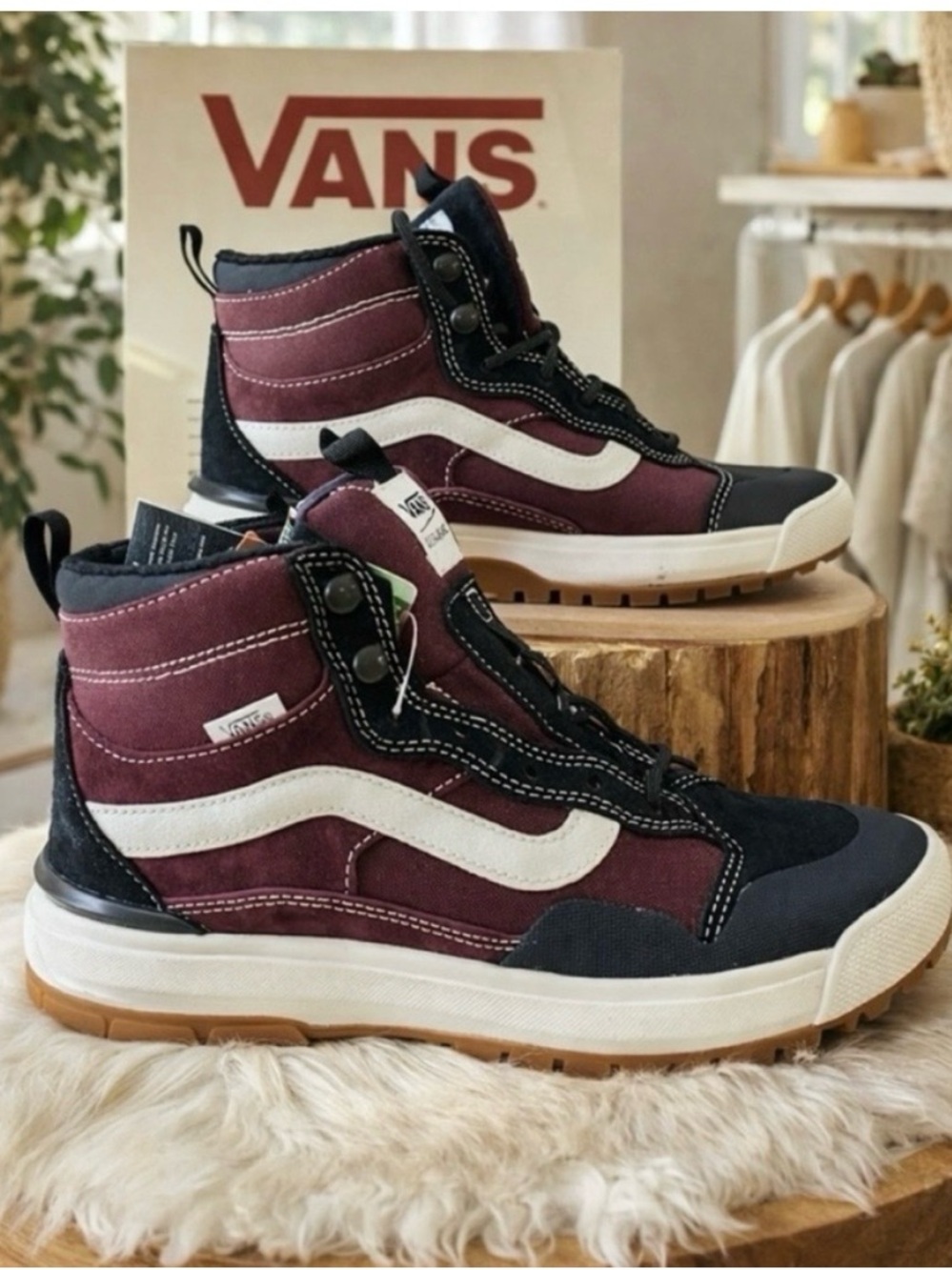 Vans UltraRange Exo Hi MTE Boots Port Royale Marshmallow Women’s 8 NIB